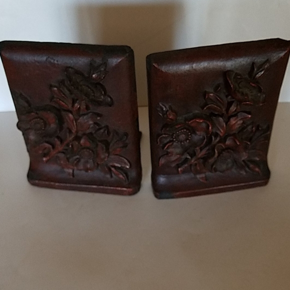 Antique Bookends Rose's Floral Bouquet Vintage - Picture 8 of 8